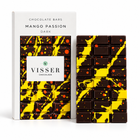 Mango Passion Dark Chocolate Bar van Visser Chocolade met verpakking