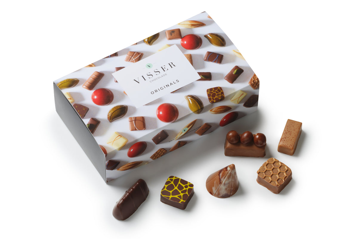 Grote Visser Originals bonbondoos met 70 zelfgekozen bonbons